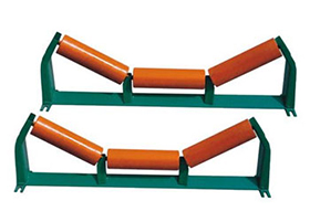 Trough type carrier roller set